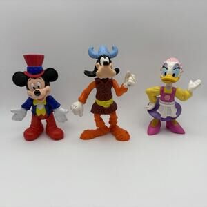 Disney Epcot Center Mickey Mouse, Goofy & Daisy Duck Toy Figures 90s